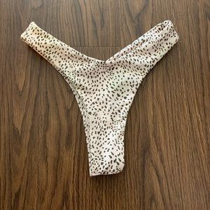 Cheetah Print Cheeky Swim Bottoms